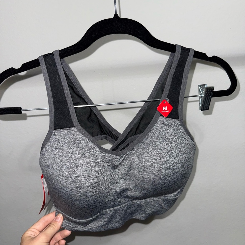 BCG Heathered Gray Sports Bra